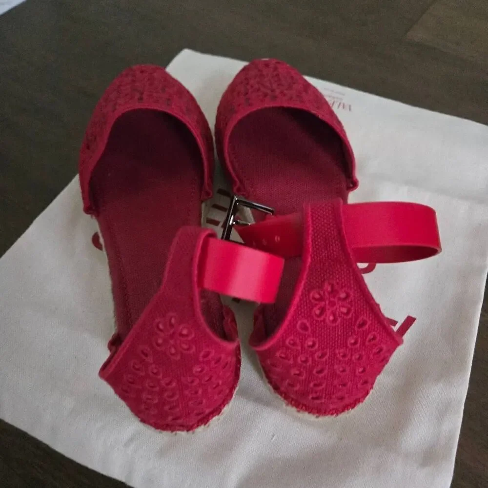 Valentino Ankle Strap Sangallo Espadrilles Shoes Sandals size 40 9 New